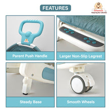 Infantso 5-in-1 Prime Baby Rocker & Walker – Multi-Functional Infant Seat with Mosquito Net, Toy Bar & Feeding Tray