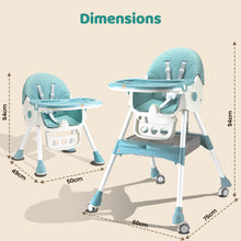 Infantso Feed-X 5-in-1 Multifunctional Baby High Chair | Convertible Feeding Chair for Infants & Toddlers | Adjustable Height, Foldable Design, Reclining Seat, Double Tray, Storage Basket & 5-Point Safety Harness