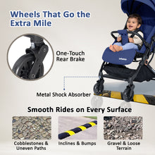 Infantso Ride-X Auto Fold Baby Stroller with One-Hand Fold, Mosquito Net, 5-Point Safety Harness, Shock Absorber Wheels & Compact Travel Design (0–3 Years, Up to 15kg)