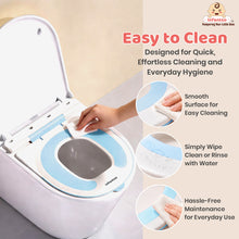 NUBO Baby Toilet Training Seat for Toddlers (1–5 Years), Soft TPE Cushion, Suction Cups & Splash Guard, PP Material, Up to 60 kg Capacity