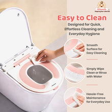 NUBO Baby Toilet Training Seat for Toddlers (1–5 Years), Soft TPE Cushion, Suction Cups & Splash Guard, PP Material, Up to 60 kg Capacity