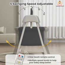 Smart Electric Baby Cradle Swing with Bluetooth Music, Remote & 5-Speed Timer – Safe Sleep Bassinet for Newborns to 24 Months