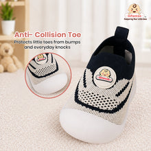 Knit Kicks Anti-Skid Cotton Socks Shoes with Rubber Sole for Walking Babies & Toddlers (6-24 Months)