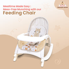 4-in-1 Baby Manual Rocker for 0 to 3 Years, Chair for Newborn with Neck Pillow, Calming Vibrations, Music & Toys, 3-Position Adjustable Backrest Swing with Feeding Tray