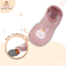 Cuddle Creatures Anti-Skid Cotton Socks Shoes with Rubber Sole for Walking Babies & Toddlers (6-24 Months)