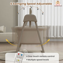 Smart Electric Baby Cradle Swing with Bluetooth Music, Remote & 5-Speed Timer – Safe Sleep Bassinet for Newborns to 12 Months
