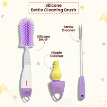 Infantso 3-in-1 Silicone Bottle Cleaning Brush: Deep Clean Baby Bottle, Nipples, and Straws