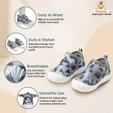 Infantso Baby Sock Shoes for First Walkers | Anti-Skid & Flexible Sole, Breathable Knit Fabric, Lightweight Soft Baby Shoes with Easy Slip-On Design