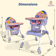 Infantso Feed-X 5-in-1 Multifunctional Baby High Chair | Convertible Feeding Chair for Infants & Toddlers | Adjustable Height, Foldable Design, Reclining Seat, Double Tray, Storage Basket & 5-Point Safety Harness