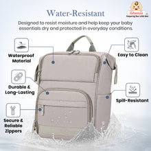 Infantso Diaper Bag Backpack, Large Capacity Baby Bag with Insulated Bottle Holders, Water-Resistant Maternity Bag, Multi-Compartments, Stroller Compatible Travel Bag for Moms & Dads