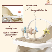 Infantso 5-in-1 Prime Baby Rocker – Multi-Functional Infant Seat with Mosquito Net, Toy Bar & Feeding Tray