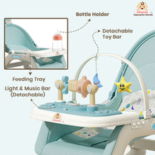 Infantso 5-in-1 Prime Baby Rocker – Multi-Functional Infant Seat with Mosquito Net, Toy Bar & Feeding Tray