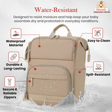 Infantso Diaper Bag Backpack, Large Capacity Baby Bag with Insulated Bottle Holders, Water-Resistant Maternity Bag, Multi-Compartments, Stroller Compatible Travel Bag for Moms & Dads