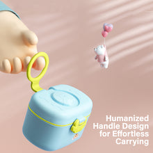 Infantso Feed Ease 2in1 Baby Milk Powder & Food Container (SMALL) – Bear Design | BPA-Free, Leak-Proof, Travel-Friendly with Spoon & Fork, Baby Essential Food Storage Box, Baby Milk Powder Box, Cute Bear Snack Box