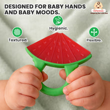 Watermelon Shape Silicone Baby Teether, BPA-Free for Pain-Relief Easy Teething, Non-Toxic Food-Grade for 2+ Months Babies