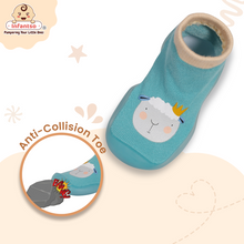 Cuddle Creatures Anti-Skid Cotton Socks Shoes with Rubber Sole for Walking Babies & Toddlers (6-24 Months)