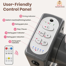 Automatic Swing Rocker with Bluetooth, Remote Control, 5 Speeds, Music, Timer, Mosquito Net & Toy Bar (0-2 Years), Holds weight upto 15kg