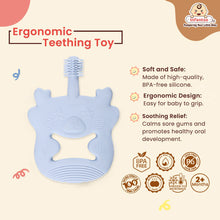 Bear Shape Silicone Teether | BPA-Free Teether, Teething Relief, Baby Teether Silicone, Teething Toy, Sensory Toy, Gum Massager for 4+ months | Teether for baby |