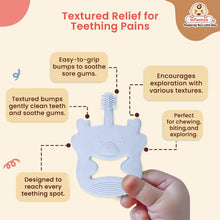 Bear Shape Silicone Teether | BPA-Free Teether, Teething Relief, Baby Teether Silicone, Teething Toy, Sensory Toy, Gum Massager for 4+ months | Teether for baby |