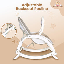 4-in-1 Baby Manual Rocker for 0 to 3 Years, Chair for Newborn with Neck Pillow, Calming Vibrations, Music & Toys, 3-Position Adjustable Backrest Swing with Feeding Tray