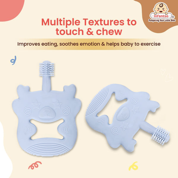 Bear Shape Silicone Teether | BPA-Free Teether, Teething Relief, Baby Teether Silicone, Teething Toy, Sensory Toy, Gum Massager for 4+ months | Teether for baby |