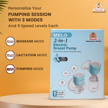 Infantso MELO 2-in-1 Wearable Electric Breast Pump – BPA Free, Food Grade Silicone, Smart LED Display, 3 Modes × 9 Suction Levels, Silent & Cordless – Includes Bottle, Cup & Multiple Flange Sizes