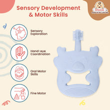 Bear Shape Silicone Teether | BPA-Free Teether, Teething Relief, Baby Teether Silicone, Teething Toy, Sensory Toy, Gum Massager for 4+ months | Teether for baby |