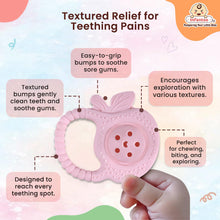 Rattle Silicone Teether | BPA-Free Teether, Teething Relief, Baby Teether Silicone, Teething Toy, Sensory Toy, Gum Massager for 4+ months | Teether for baby