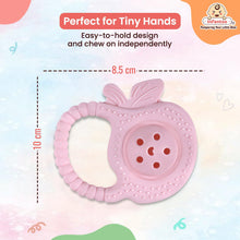 Rattle Silicone Teether | BPA-Free Teether, Teething Relief, Baby Teether Silicone, Teething Toy, Sensory Toy, Gum Massager for 4+ months | Teether for baby