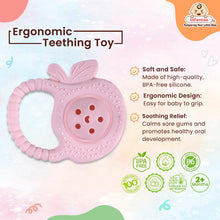 Rattle Silicone Teether | BPA-Free Teether, Teething Relief, Baby Teether Silicone, Teething Toy, Sensory Toy, Gum Massager for 4+ months | Teether for baby