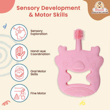 Bear Shape Silicone Teether | BPA-Free Teether, Teething Relief, Baby Teether Silicone, Teething Toy, Sensory Toy, Gum Massager for 4+ months | Teether for baby |