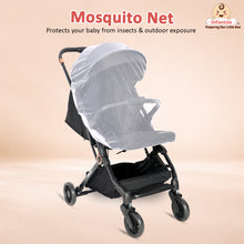 Infantso Ride-X Auto Fold Baby Stroller with One-Hand Fold, Mosquito Net, 5-Point Safety Harness, Shock Absorber Wheels & Compact Travel Design (0–3 Years, Up to 15kg)