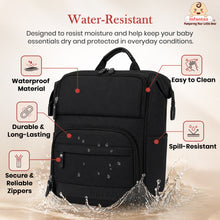 Infantso Diaper Bag Backpack, Large Capacity Baby Bag with Insulated Bottle Holders, Water-Resistant Maternity Bag, Multi-Compartments, Stroller Compatible Travel Bag for Moms & Dads