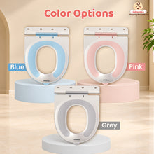 NUBO Baby Toilet Training Seat for Toddlers (1–5 Years), Soft TPE Cushion, Suction Cups & Splash Guard, PP Material, Up to 60 kg Capacity