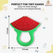 Watermelon Shape Silicone Baby Teether, BPA-Free for Pain-Relief Easy Teething, Non-Toxic Food-Grade for 2+ Months Babies