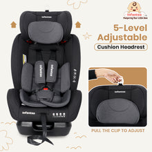 Infantso Cruise-On Recliner Car Seat for Kids | 0–12 Years | 0–36 kg | Multi-Position Recline | 5-Level Adjustable Headrest | 3-Point Safety Harness