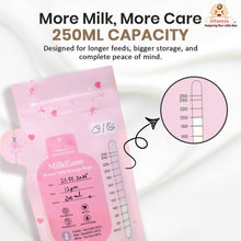 MilkEase Breast Milk Storage Bags – 250ml Capacity | BPA-Free, Leak-Proof, Pre-Sterilized, Smart Temperature Indicator | Pack of 25