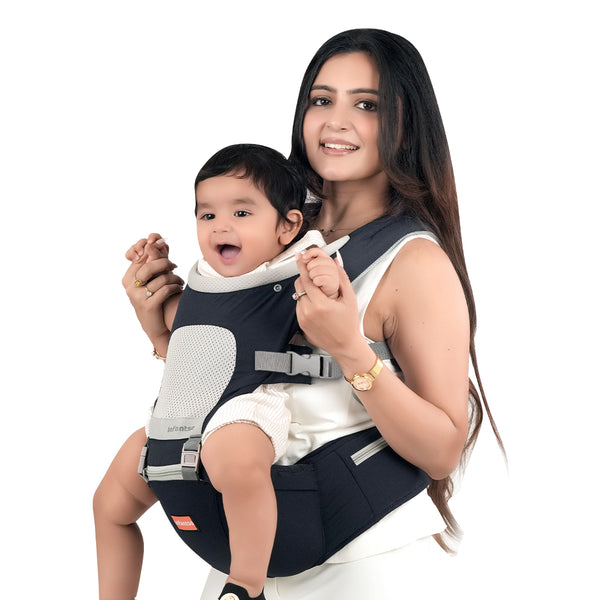 Infantso Adjustable Hip Seat Baby Carrier with 6 Carrying Positions for 03 to 24 Months