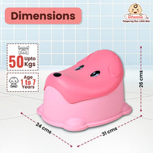Dog Shape Removable Baby Potty Seat/Chair with Anti-Skid Base (Age 1 to 4 Years)