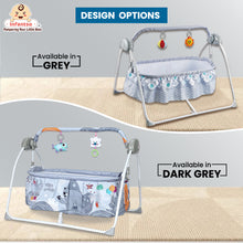 Automatic Baby Cradle & Swing with 3-Point Safety Harness, Remote Control, Mosquito Net, Soothing Musical, Extra Cushion, Baby Age 0-2 Years