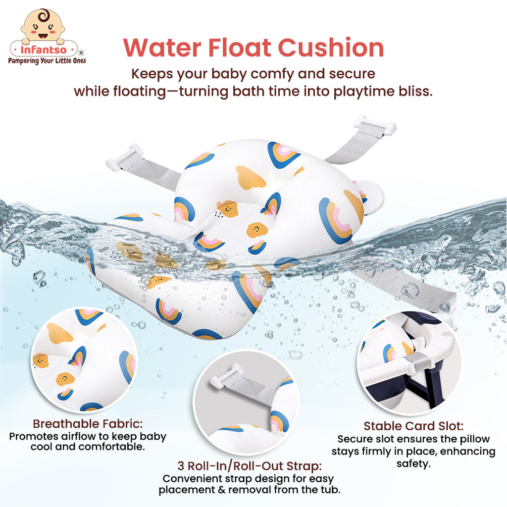 Infantso Smart Anti-Slip Foldable Baby Bath Tub with Temperature Senso