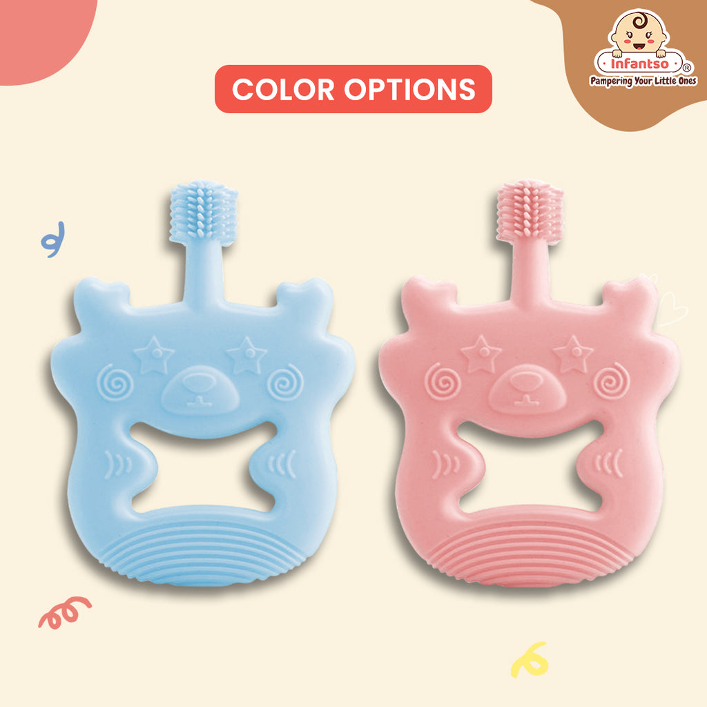 4 Pack Baby Teething Toys - Ultra Soft Silicone Teething Rings For Infants, BPA Free