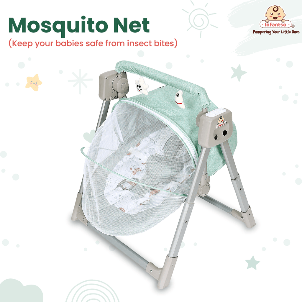 Infantso Automatic Swing Rocker with Bluetooth Remote Control 5 Spee