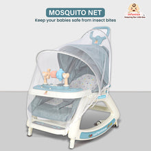 Infantso 5-in-1 Prime Baby Rocker & Walker – Multi-Functional Infant Seat with Mosquito Net, Toy Bar & Feeding Tray