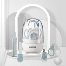 Infantso Compact Bear Baby Nail Clipper Set | 4‑in‑1 Baby Grooming Kit with Scissors, Nail Filer, Tweezer & Clipper | Safe & Gentle Grooming for Newborns & Toddlers | Cute Bear‑Shaped Storage Case