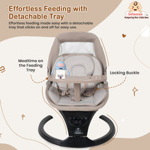 Infantso Automatic Baby Swing – 5-Speed Electric Cradle with Bluetooth Music, Remote Control, Timer & Safety Lock for 0 to 2 years