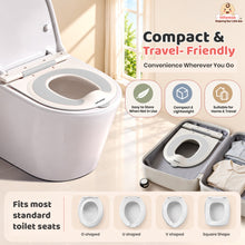 NUBO Baby Toilet Training Seat for Toddlers (1–5 Years), Soft TPE Cushion, Suction Cups & Splash Guard, PP Material, Up to 60 kg Capacity