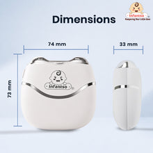 Infantso TRIMSY Electric Baby Nail Trimmer – Safe Nail Cutter for Newborns & Kids | Skin-Friendly Grooming Tool with Cleaning Brush | Unisex Nail Clipper for Boys & Girls