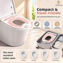 NUBO Baby Toilet Training Seat for Toddlers (1–5 Years), Soft TPE Cushion, Suction Cups & Splash Guard, PP Material, Up to 60 kg Capacity