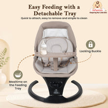 Infantso SLEEP EASE (2-in-1) Automatic Baby Swing – 5-Speed Electric Cradle with Bluetooth Music, Remote Control, Timer & Safety Lock for 0 to 12 months